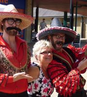 Mother's Day! Los Romanticos were out and about to serenade the lovely señoras!