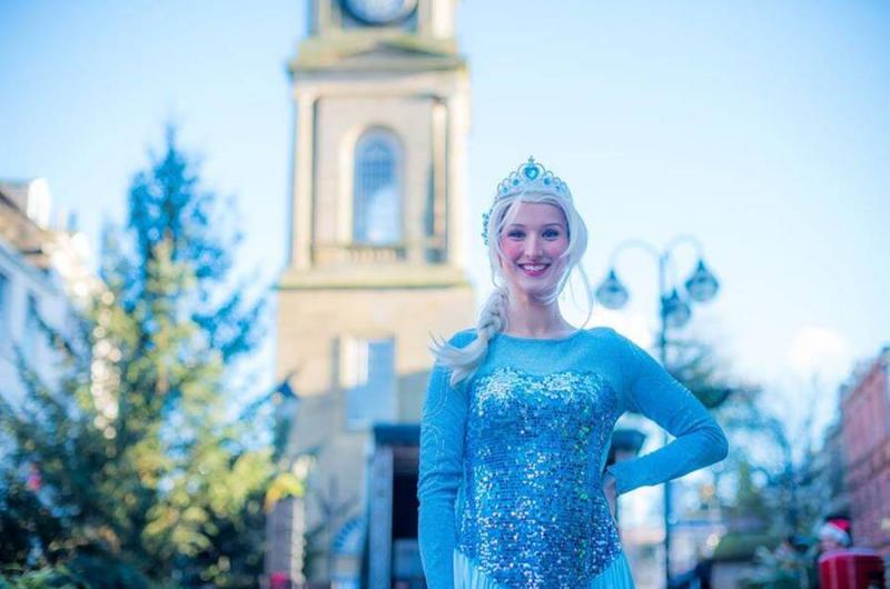 The Ice Princess went to Scotland! We provided shows inspired by the Ice Princess for the Christmas light switch on events for the Falkirk Delivers towns Bo'ness, Grangemouth, Denny and Stenhousemuir. The characters were a huge success.