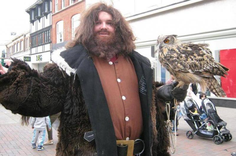 One of our lookalike performers as everyone's favourite half-giant, Hagrid!