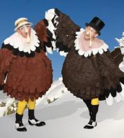 Tap Dancing Turkeys: Everybody loves turkey at Christmas ... and even better when the turkey does a tap dance! 