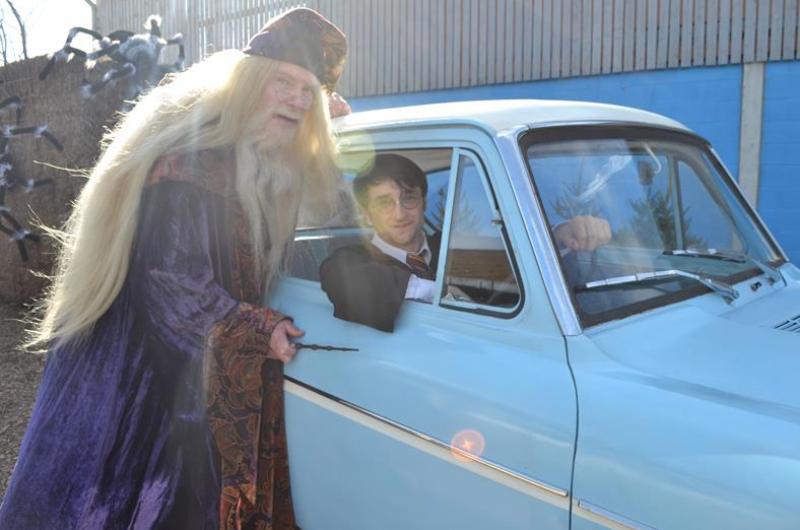 In paying tribute to the original characters, we provide fantastic attention to detail - including costumes, the Ford Anglia car, the Sorting Hat ...