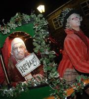 What the Dickens! Celebrate Christmas with everyone's favourite Dickensian delight: Mr Scrooge and his amazing carol singing carriage.