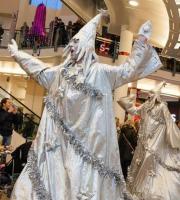 See our Stilts page for our fabulous Christmas options, including our Christmas Trees (Green or Silver), Prince Charming and Cinderella and our Nativity Characters!