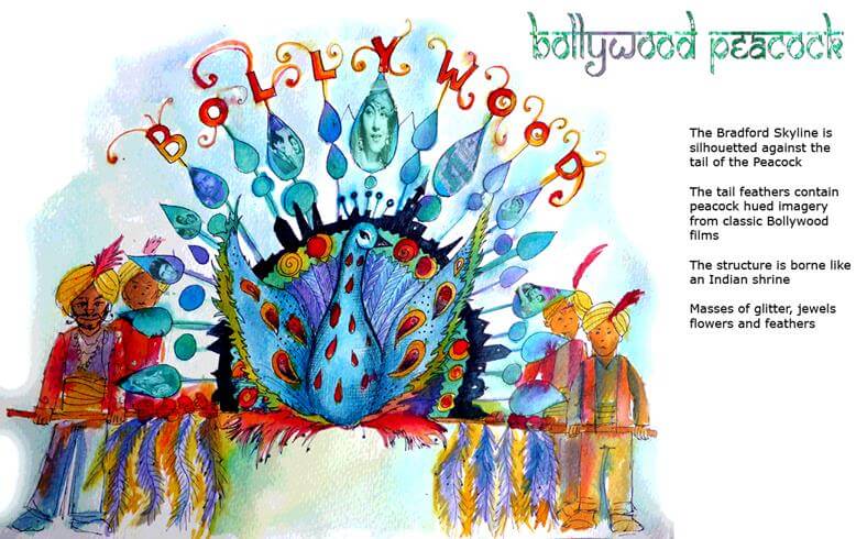 Peacock Parade - designed by Morwenna Catt for Bradford LMCP 2014